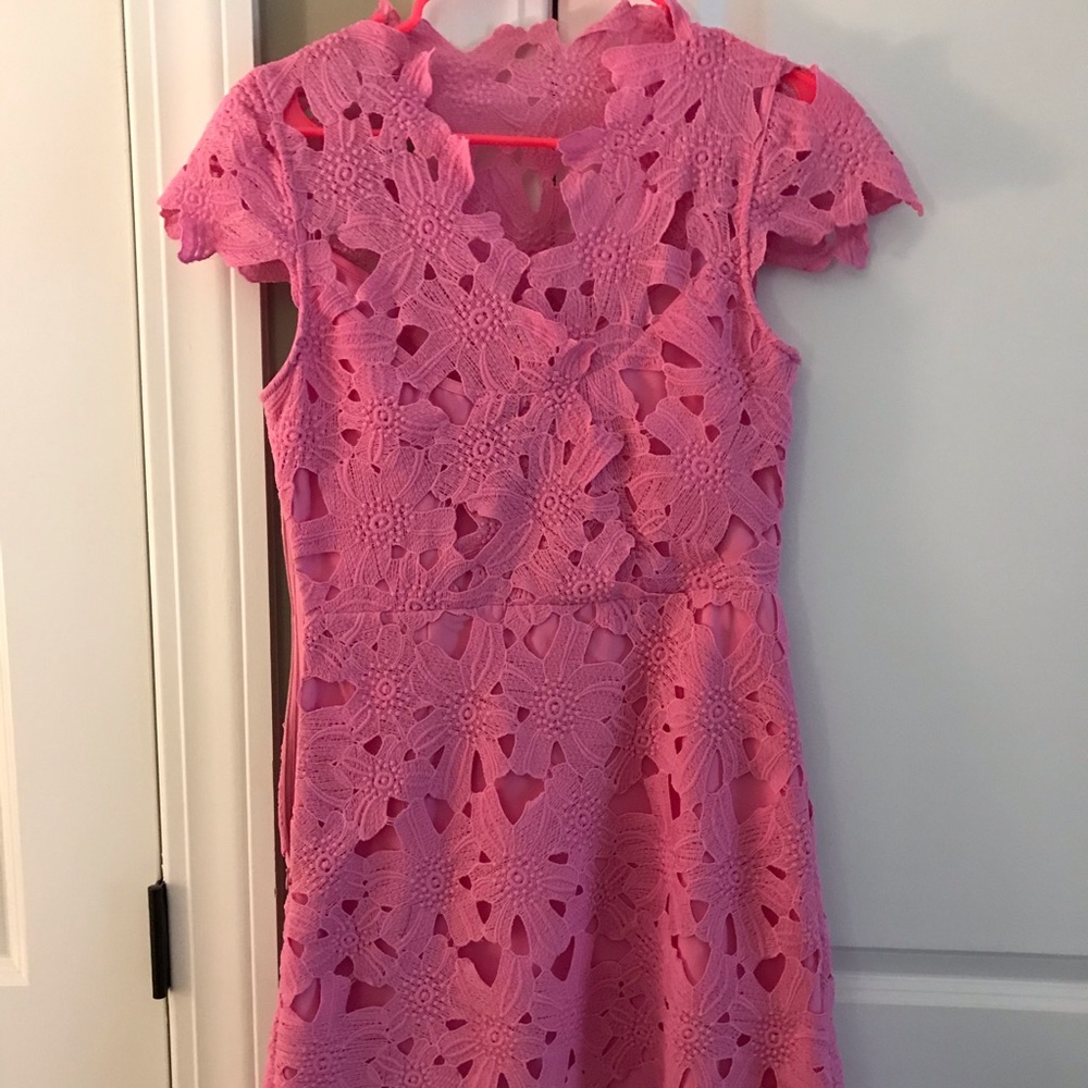 Short Sleeved Pink Dress